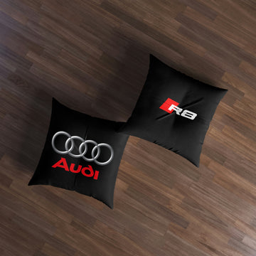 Black Audi Tufted Floor Pillow, Square™