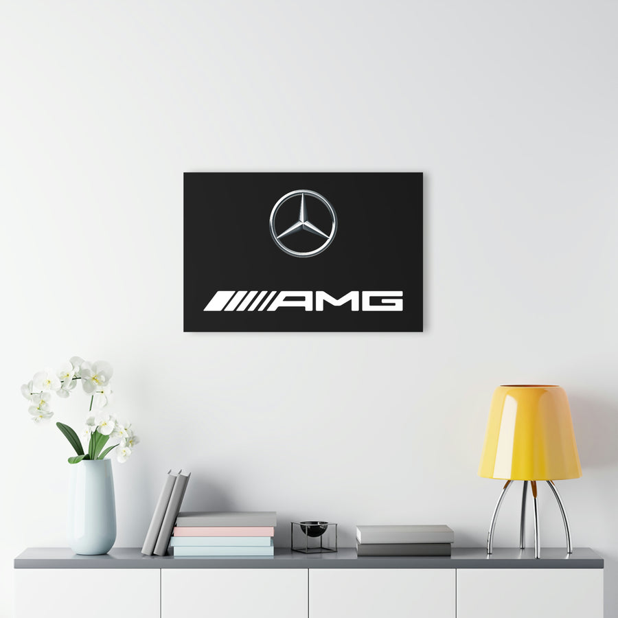 Black Mercedes Acrylic Prints (French Cleat Hanging)™