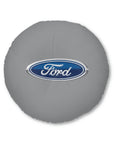 Grey Ford Tufted Floor Pillow, Round™