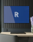 Dark Blue Rolls Royce Acrylic Prints (French Cleat Hanging)™