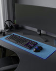 Light Blue Jaguar LED Gaming Mouse Pad™