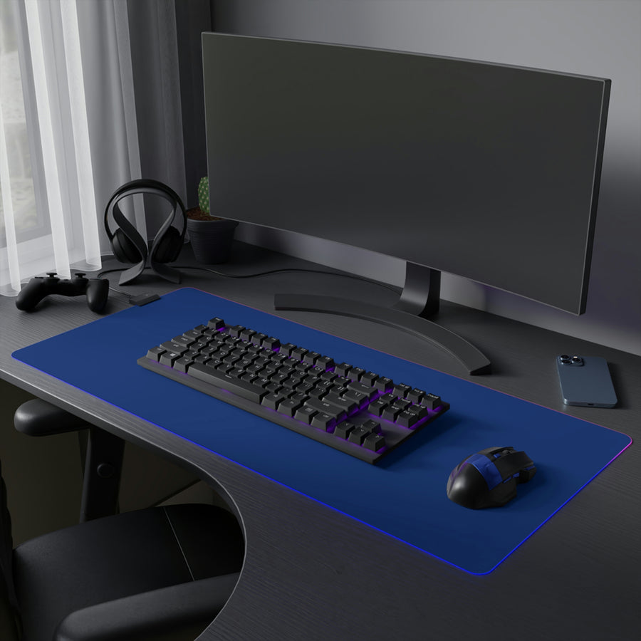 Dark Blue Jaguar LED Gaming Mouse Pad™