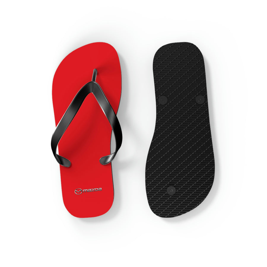 Unisex Red Mazda Flip Flops™