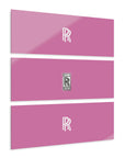 Light Pink Rolls Royce Acrylic Prints (Triptych)™