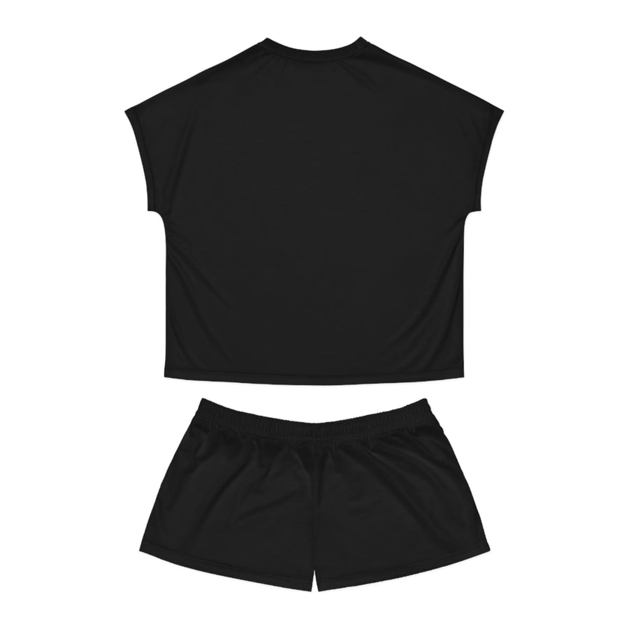 Women's Black Lamborghini Short Pajama Set™