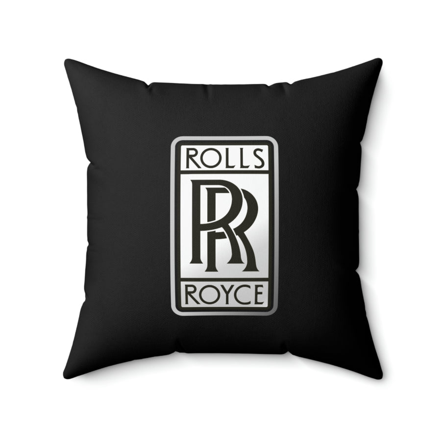 Black Rolls Royce Spun Polyester Square Pillow™