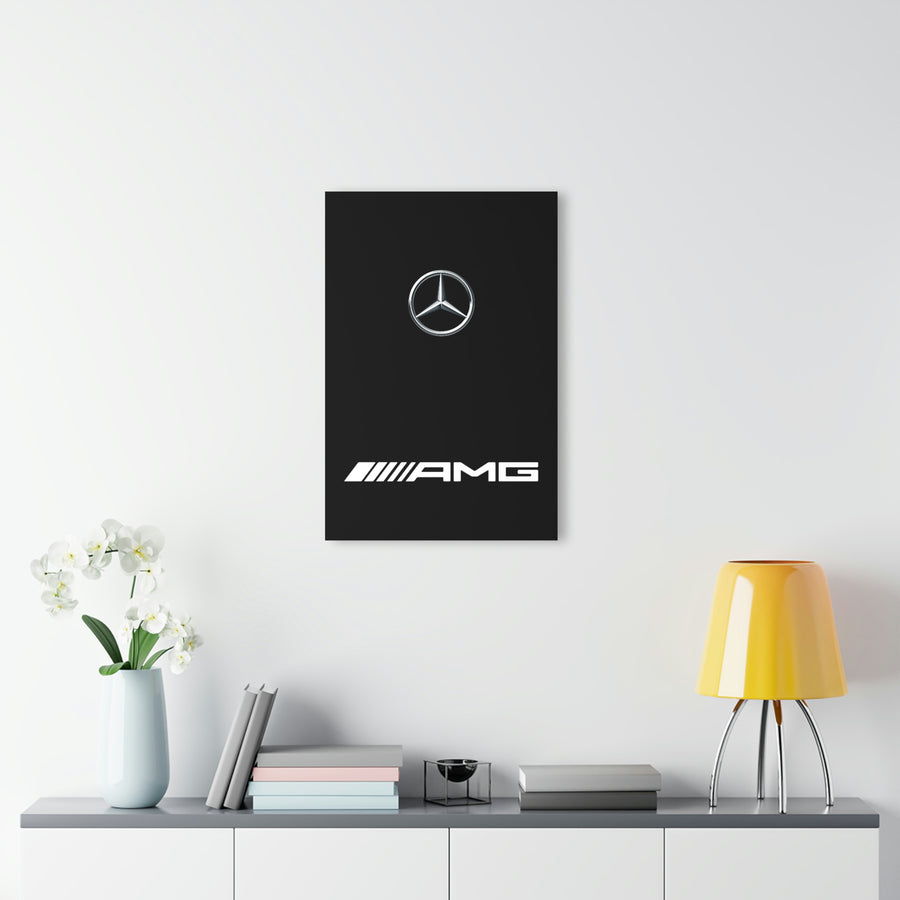 Black Mercedes Acrylic Prints (French Cleat Hanging)™