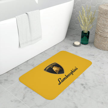 Yellow Lamborghini Memory Foam Bathmat™