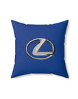 Dark Blue Lexus Spun Polyester Square Pillow™