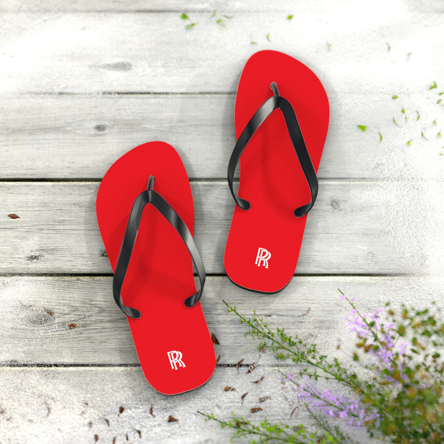 Unisex Red Rolls Royce Flip Flops™