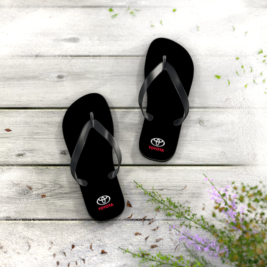 Unisex Black Toyota Flip Flops™