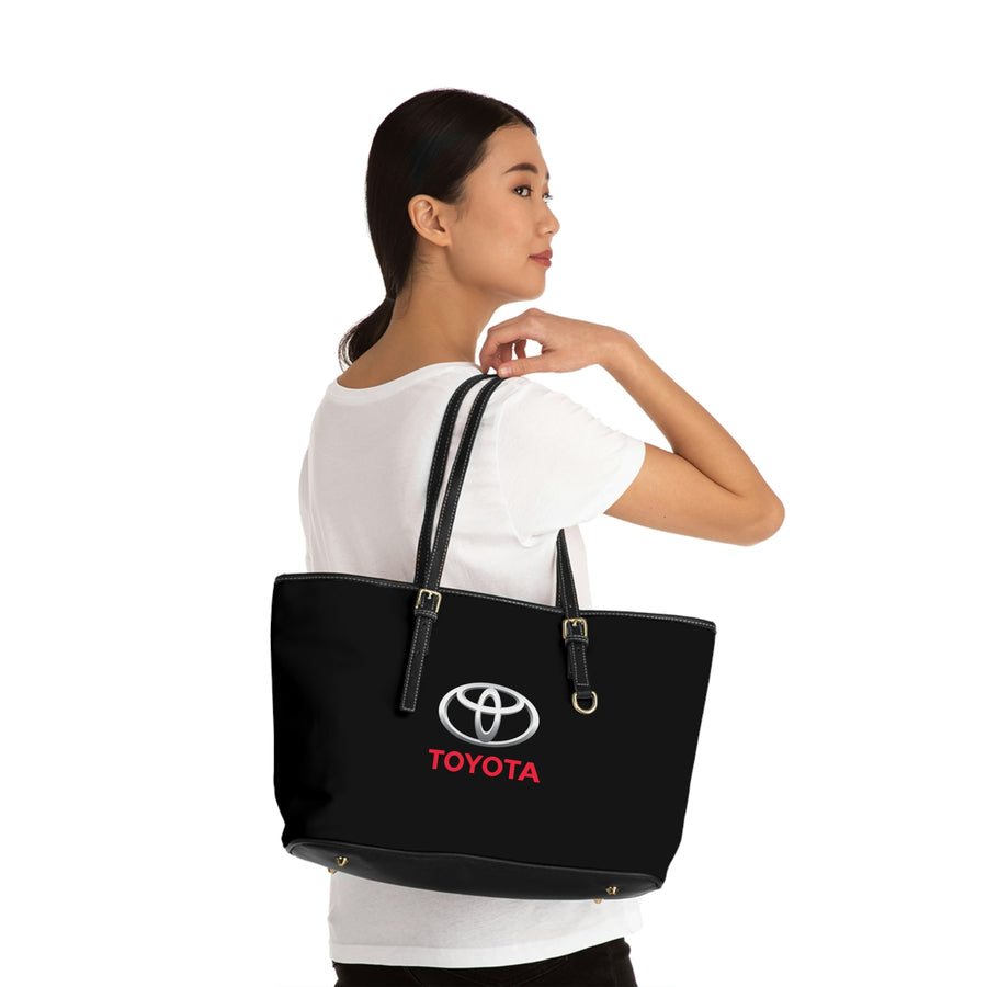 Black Toyota Leather Shoulder Bag™