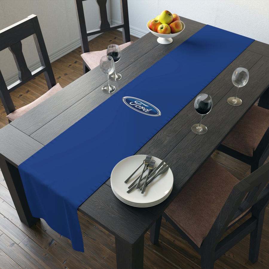 Dark Blue Ford Table Runner (Cotton, Poly)™