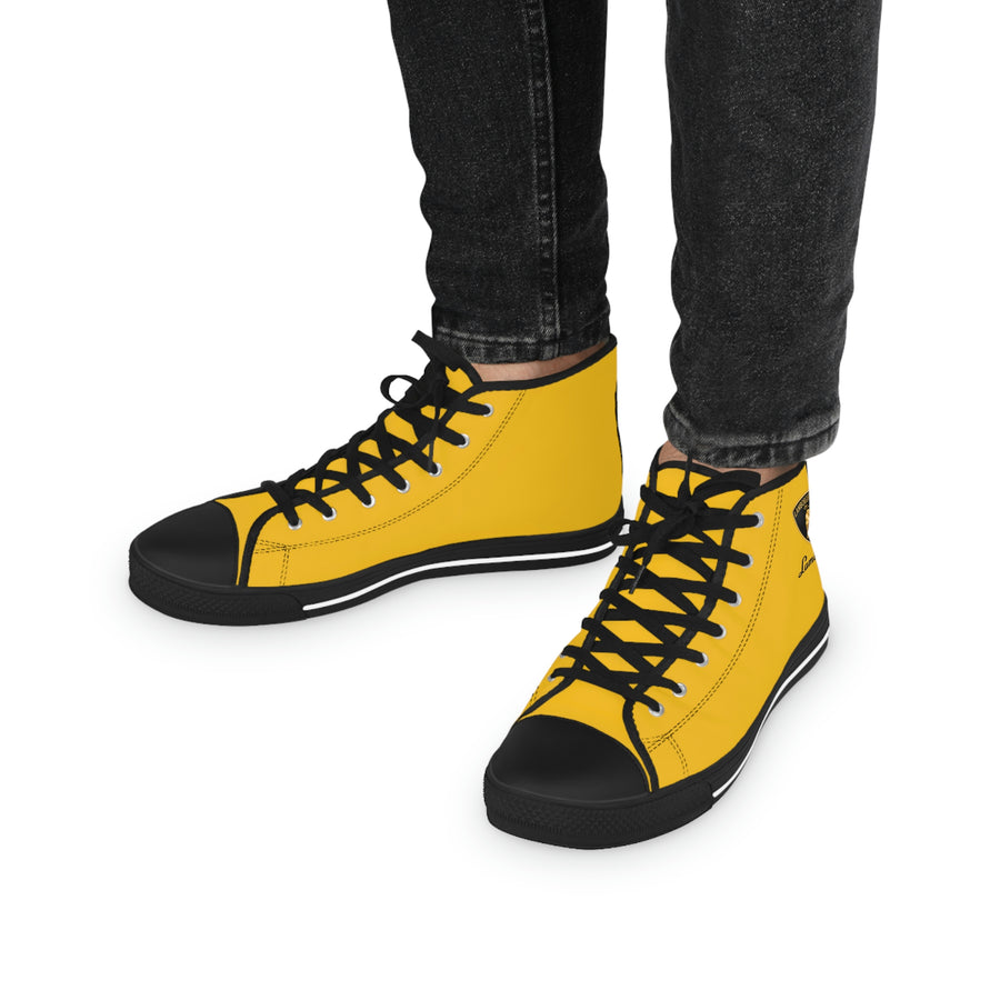 Men's Yellow Lamborghini High Top Sneakers™