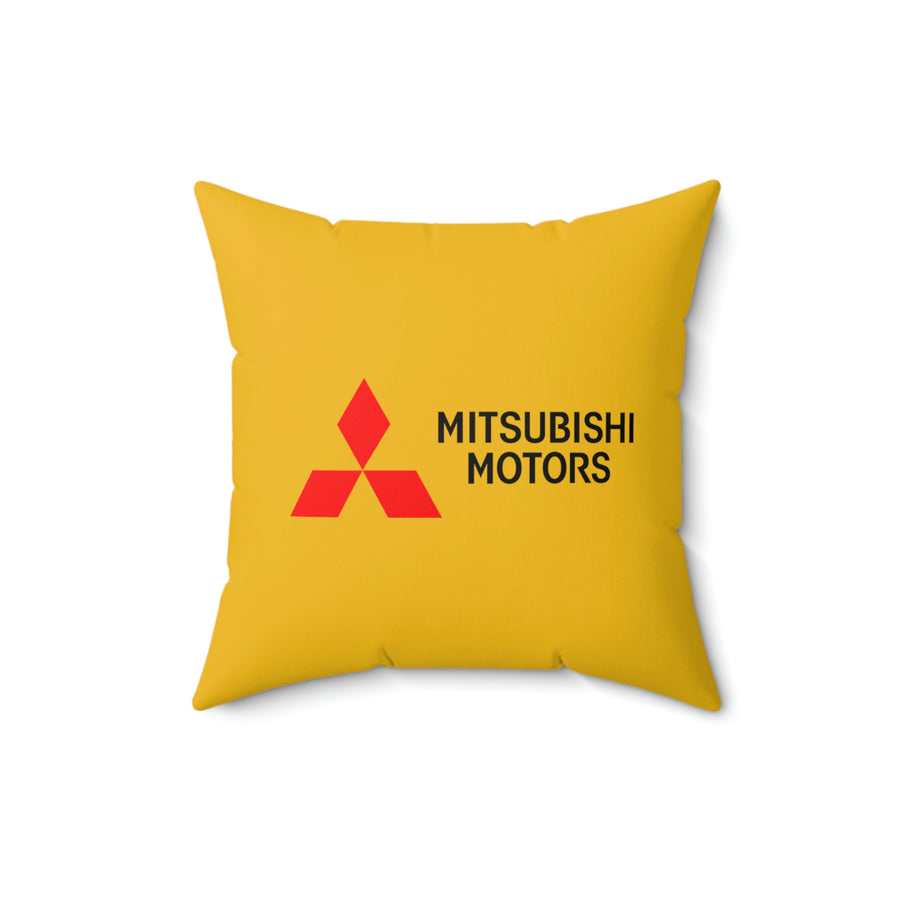 Yellow Mitsubishi Spun Polyester Square Pillow™