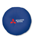 Dark Blue Mitsubishi Tufted Floor Pillow, Round™