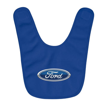 Dark Blue Ford Fleece Baby Bib™