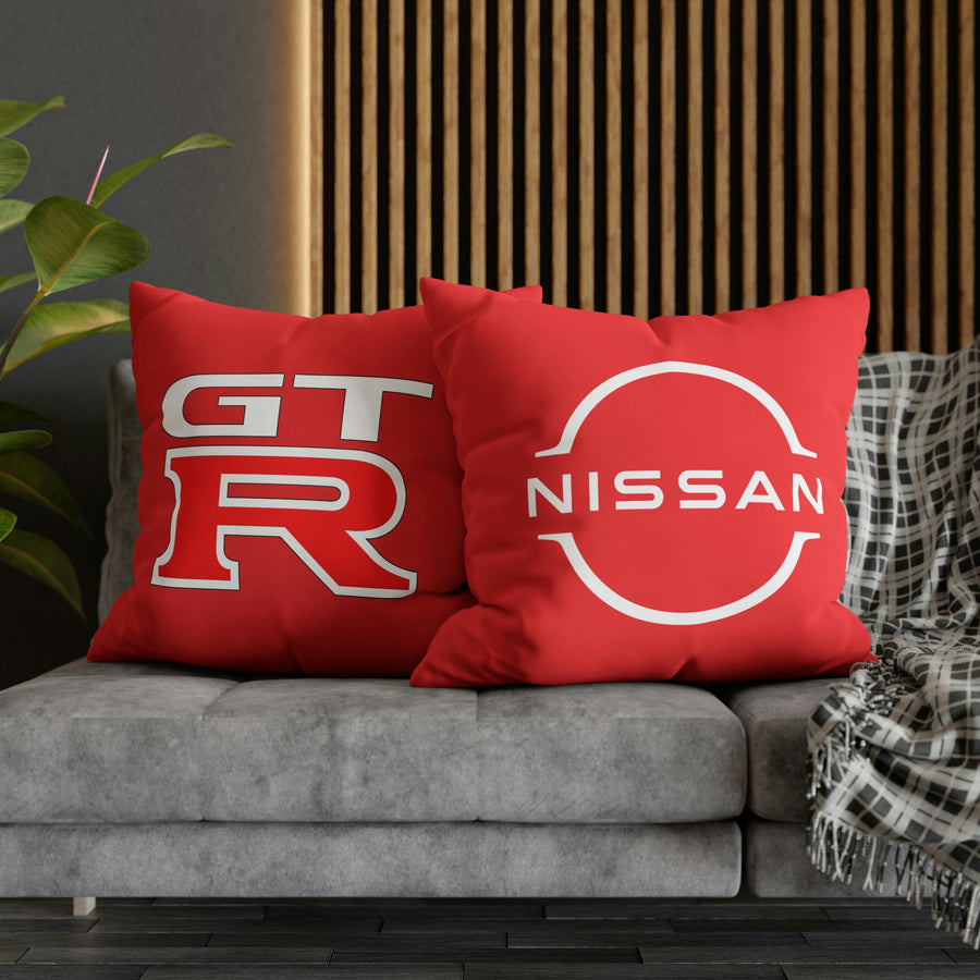 Red Spun Polyester Nissan GTR pillowcase™