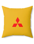 Yellow Mitsubishi Spun Polyester Square Pillow™