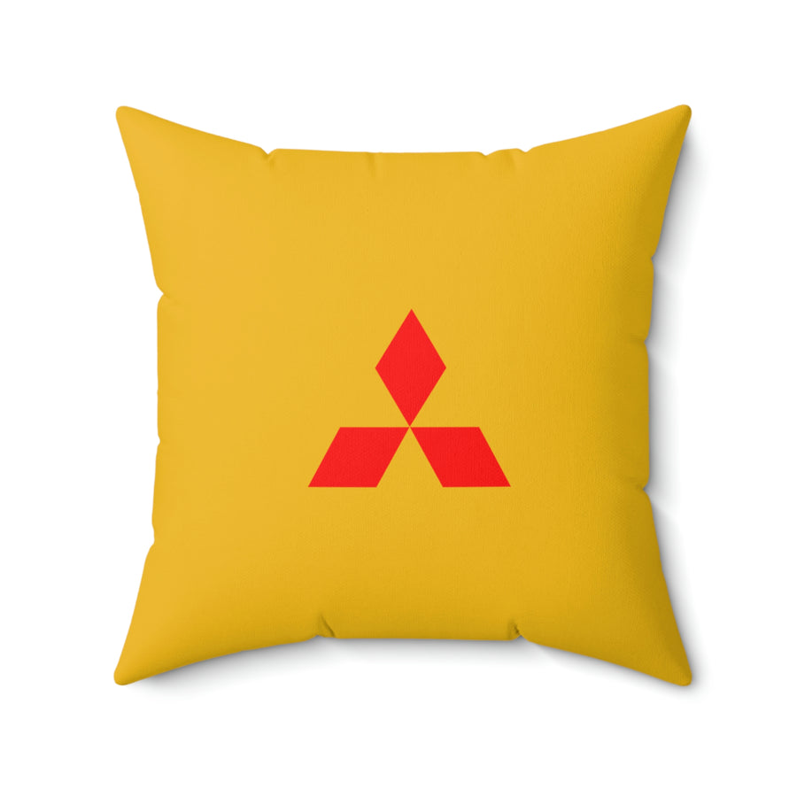 Yellow Mitsubishi Spun Polyester Square Pillow™