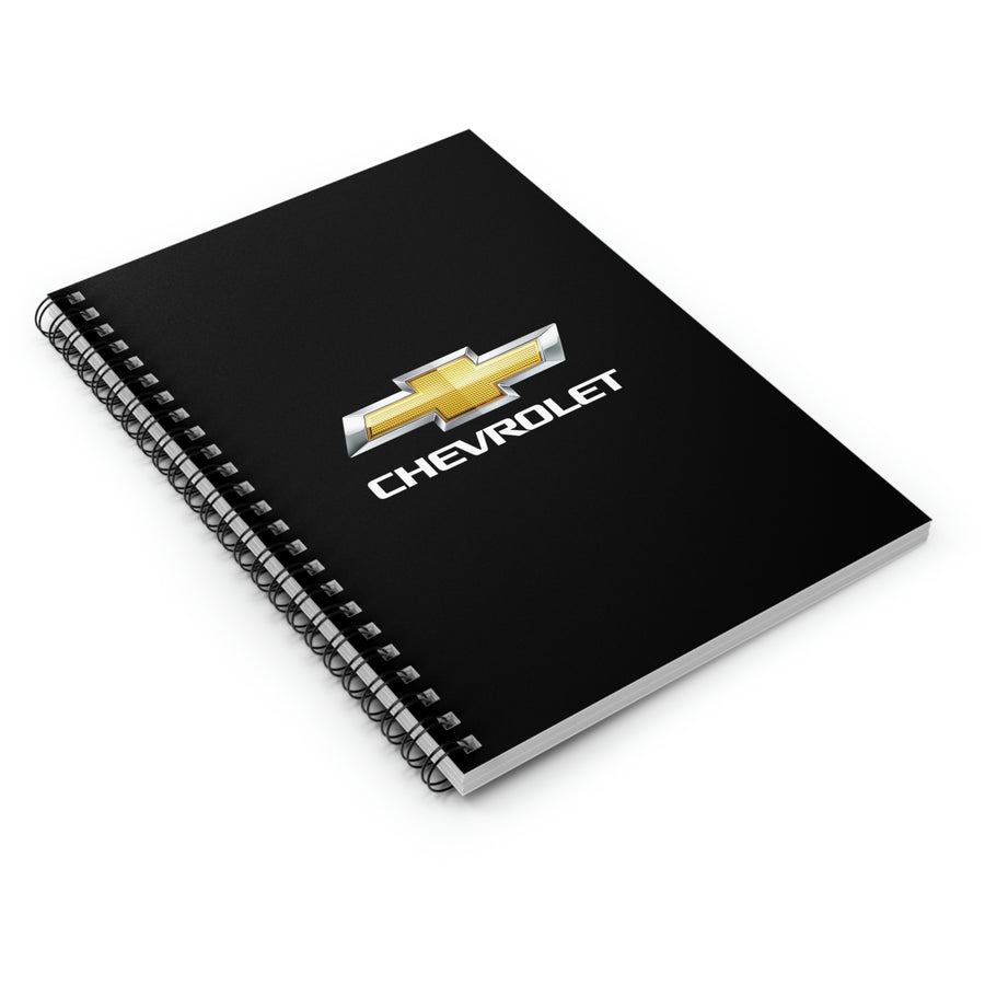 Black Chevrolet Spiral Notebook - Ruled Line™