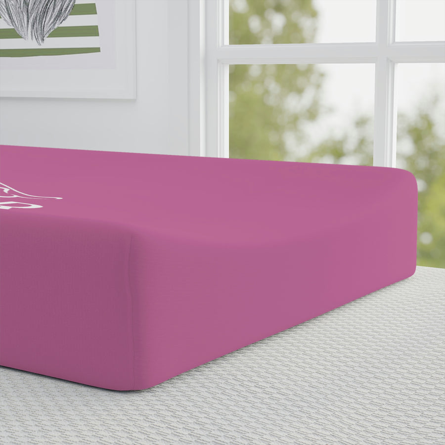 Light Pink Jaguar Baby Changing Pad Cover™