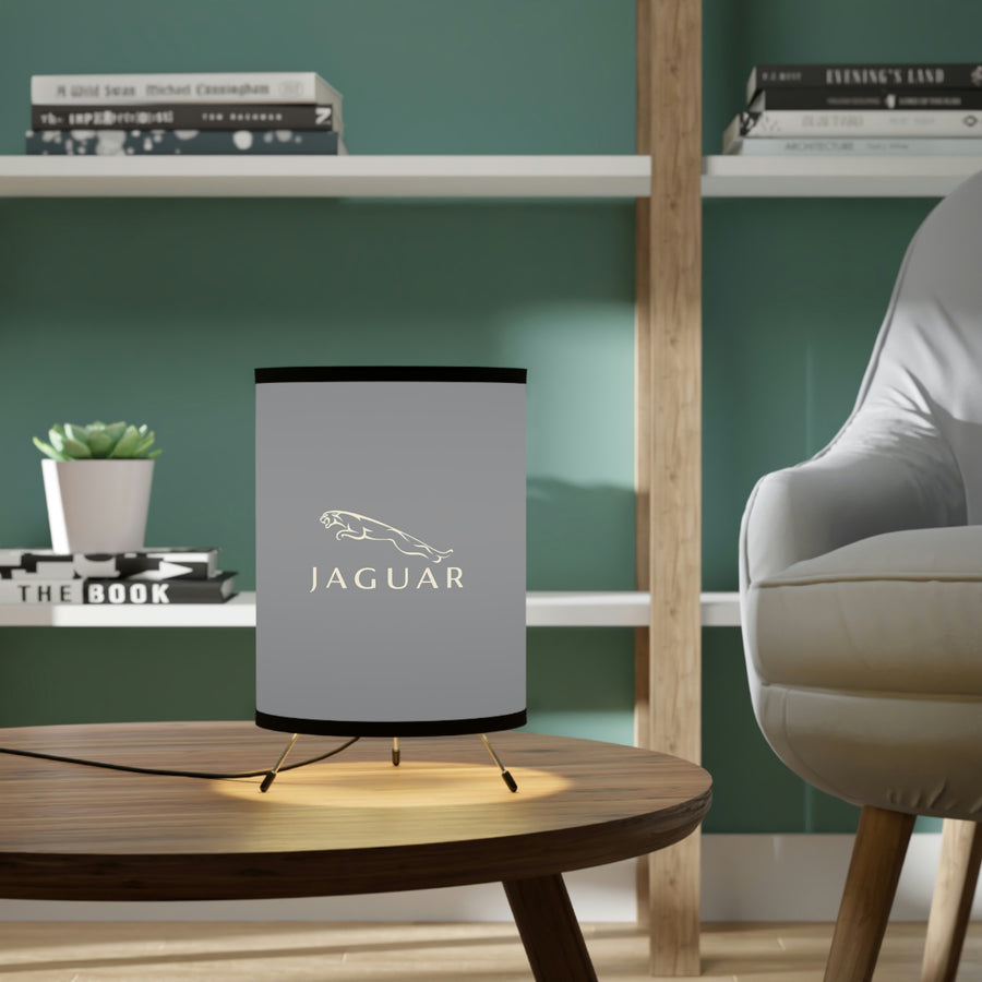 Grey Jaguar Tripod Lamp with High-Res Printed Shade, US\CA plug™