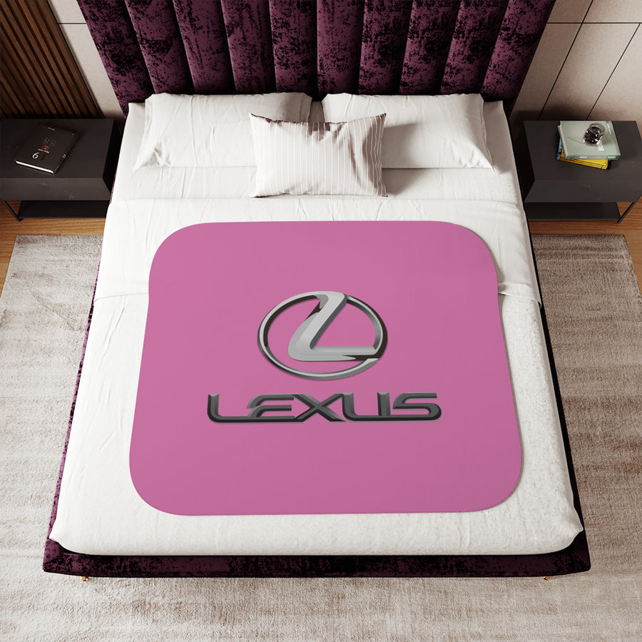 Light Pink Lexus Sherpa Blanket™