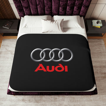 Black Audi Sherpa Blanket, Two Colors™