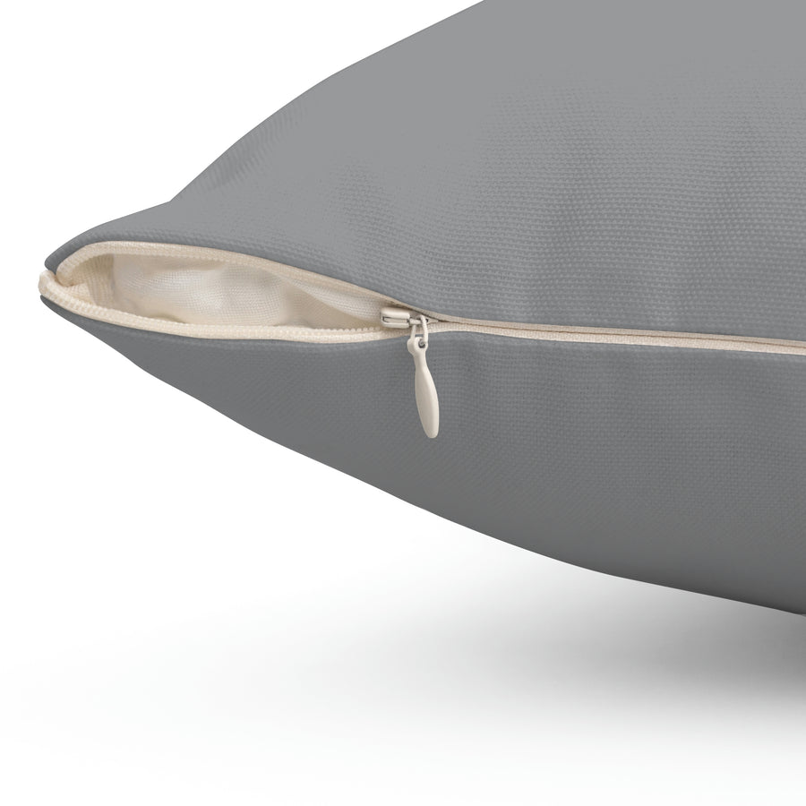 Grey Jaguar Spun Polyester Square Pillow™