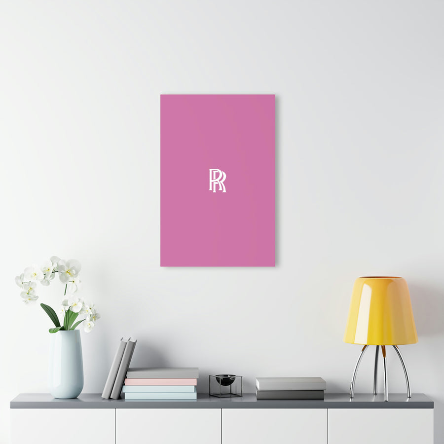 Light Pink Rolls Royce Acrylic Prints (French Cleat Hanging)™