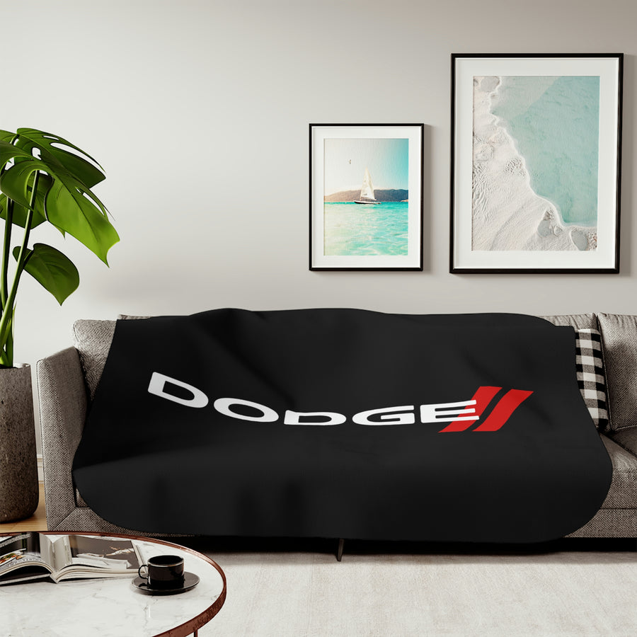 Dodge Black Sherpa Blanket™