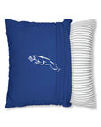 Dark Blue Jaguar Spun Polyester pillowcase™