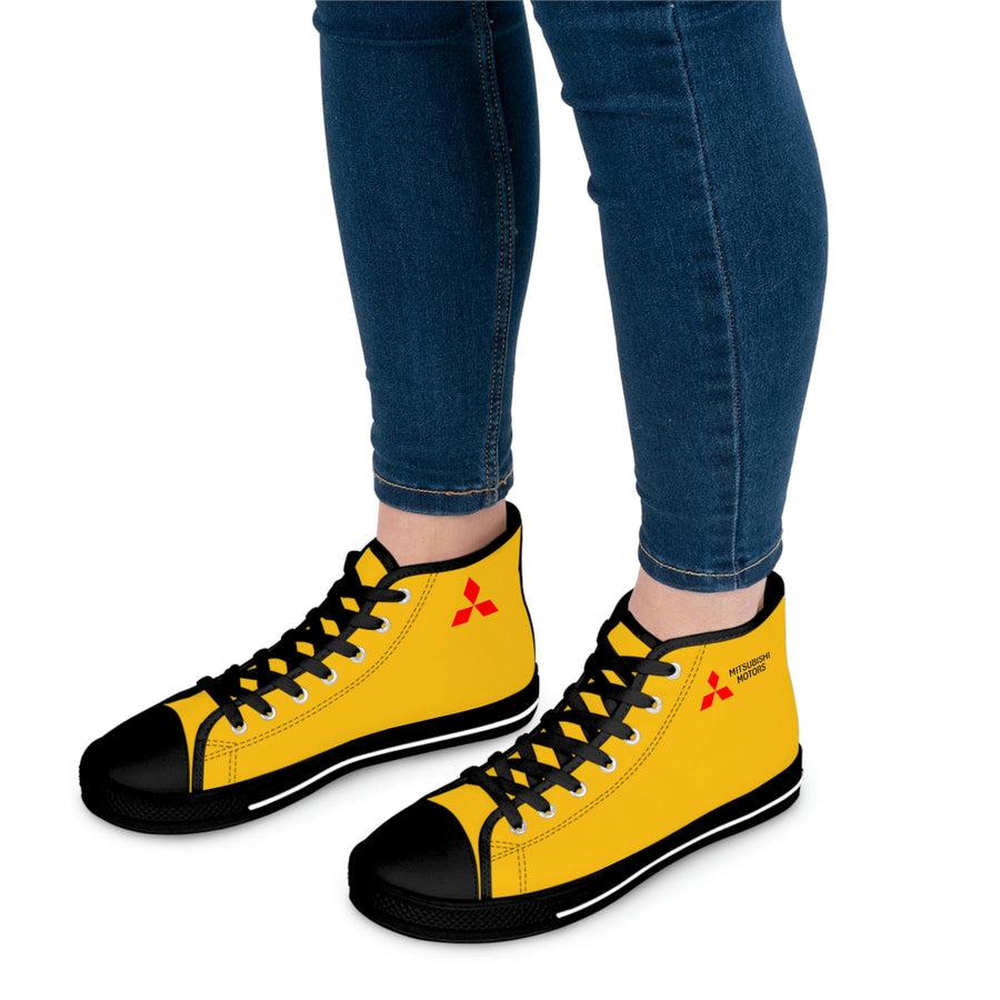 Women's Yellow Mitsubishi High Top Sneakers™