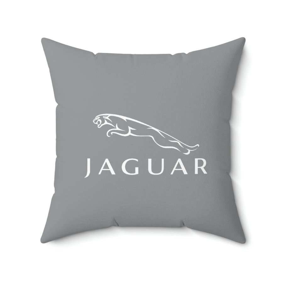 Grey Jaguar Spun Polyester Square Pillow™