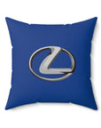 Dark Blue Lexus Spun Polyester Square Pillow™