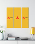 Yellow Mitsubishi Acrylic Prints (Triptych)™