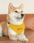 Yellow Mitsubishi Pet Bandana Collar™