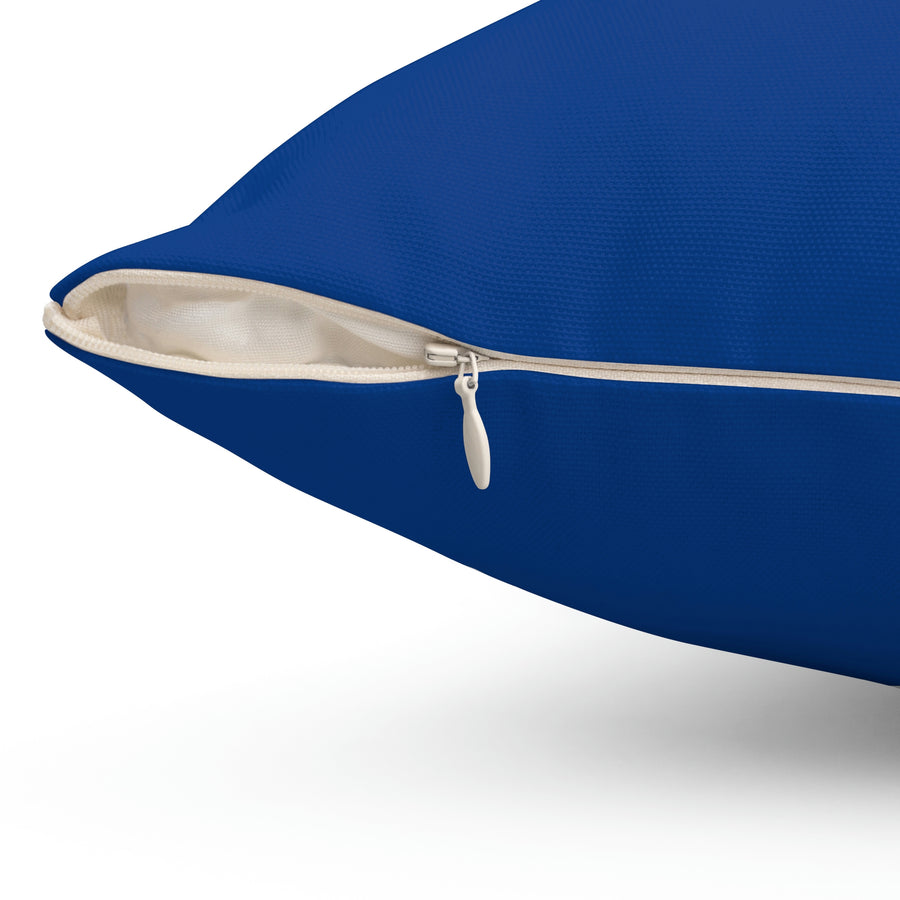 Dark Blue Mazda Spun Polyester Square Pillow™