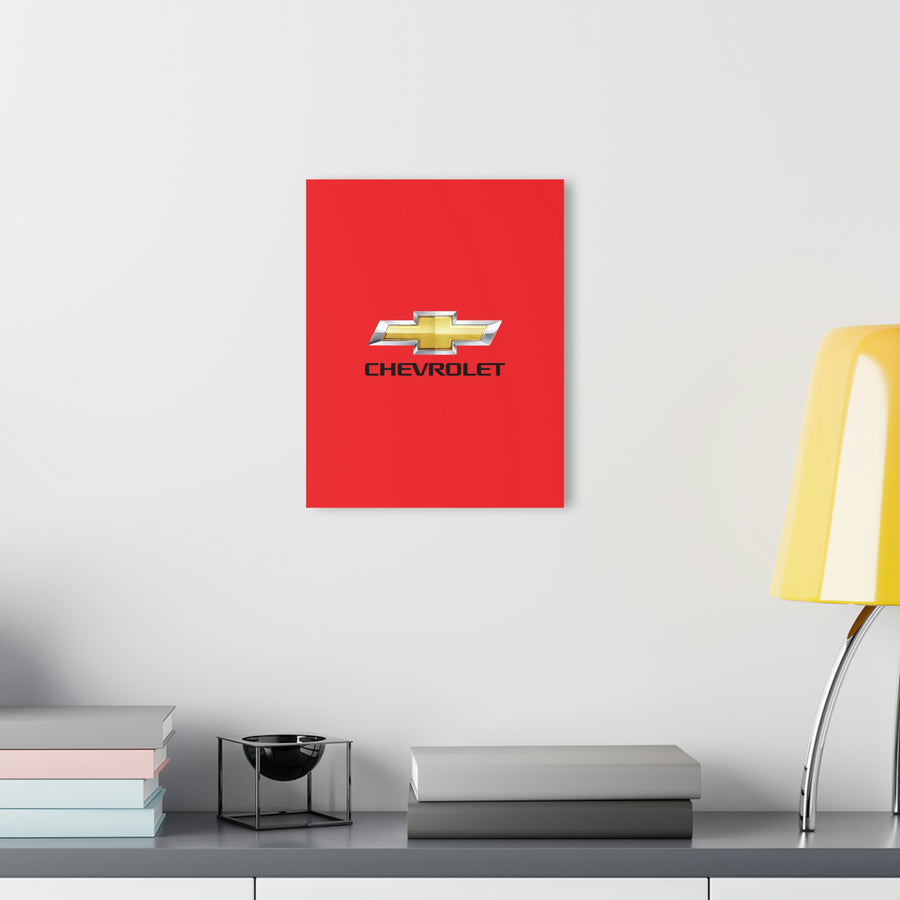 Red Chevrolet Acrylic Prints (French Cleat Hanging)™