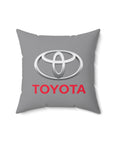 Grey Toyota Spun Polyester Square Pillow™