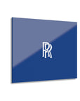 Dark Blue Rolls Royce Acrylic Prints (French Cleat Hanging)™