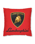 Red Lamborghini Spun Polyester pillowcase™