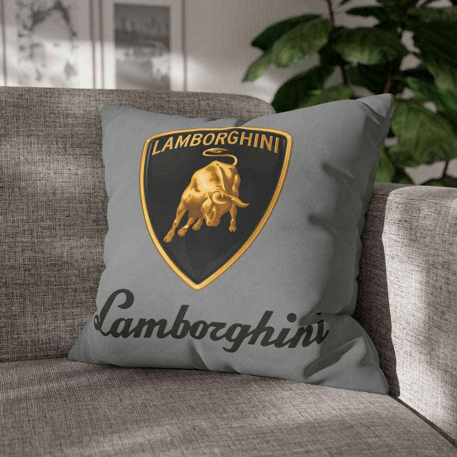 Grey Lamborghini Spun Polyester pillowcase™