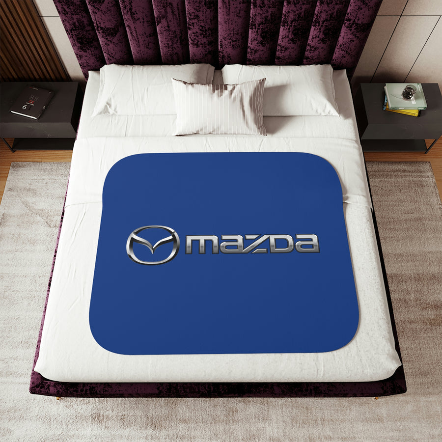 Dark Blue Mazda Sherpa Blanket™