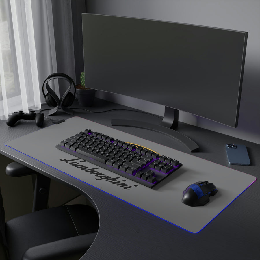 Grey Lamborghini LED Gaming Mouse Pad™