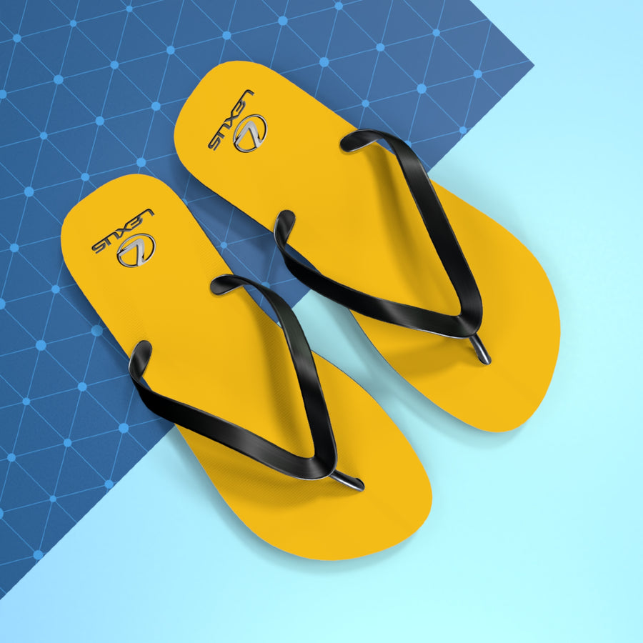 Unisex Yellow Lexus Flip Flops™