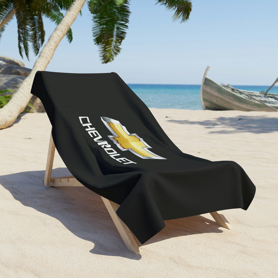 Black Chevrolet Beach Towel™