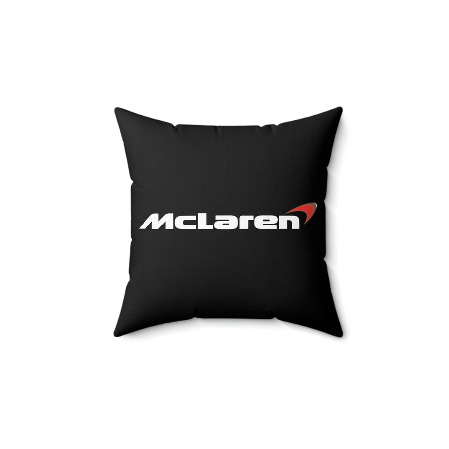 Black Mclaren Spun Polyester Square Pillow™