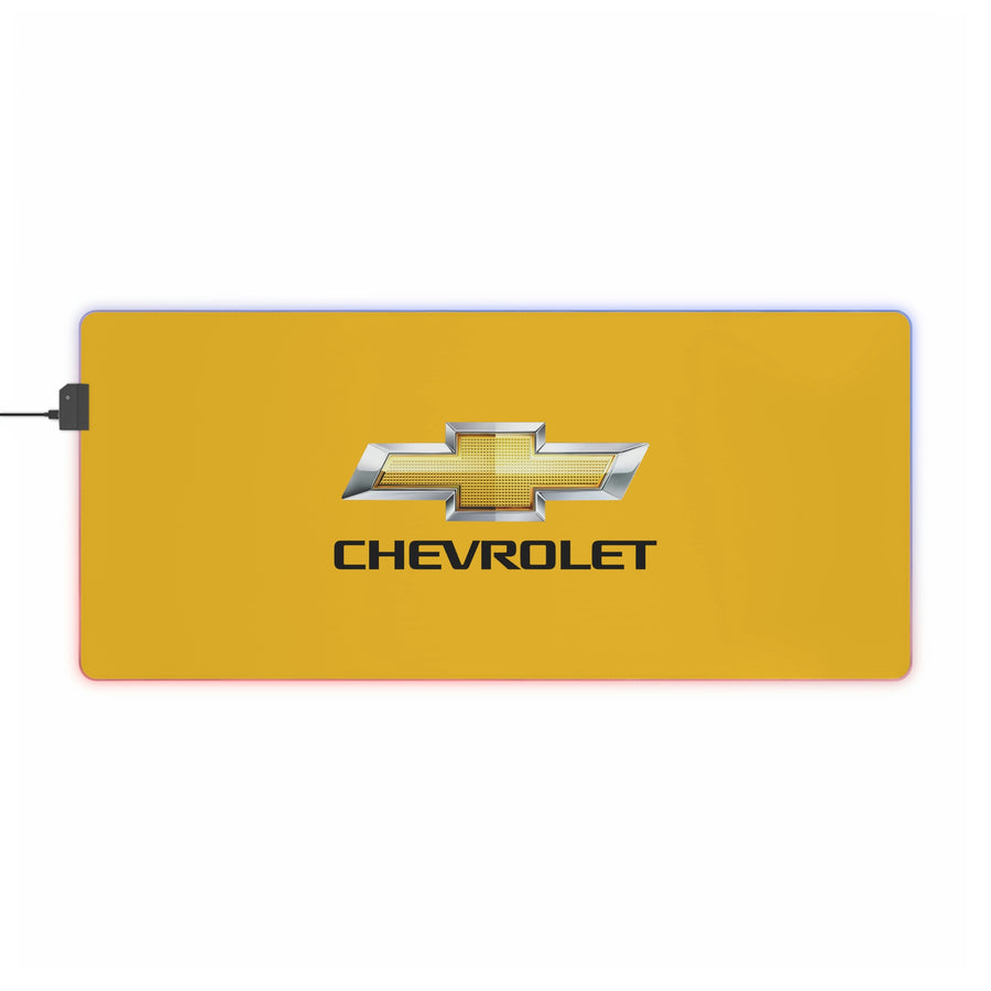 Yellow Chevrolet LED Gaming Mouse Pad™